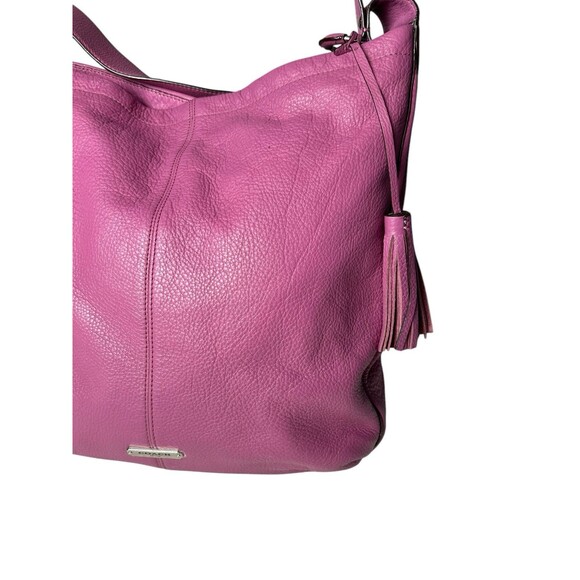 COACH F23309  AVERY Pebbled LEATHER HOBO ROSE Purple Shoulder Y2K 00s - Picture 5 of 16